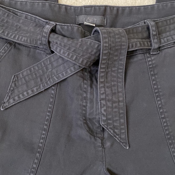 Loft soft Grey Twill Pants - Picture 2 of 3